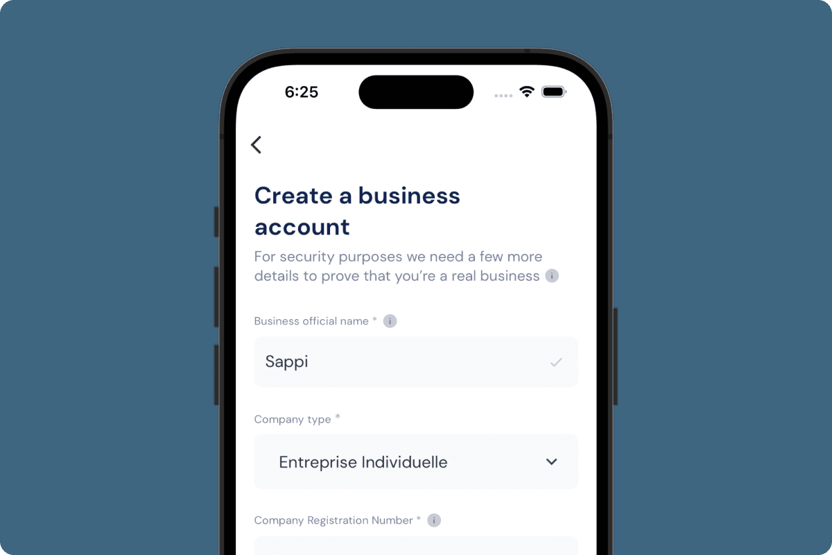 Verify your identity